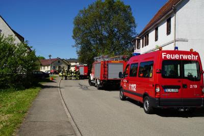 Wellendingen: Brand eines Garagenanbau, Feuerwehr verhindert schlimmeres 